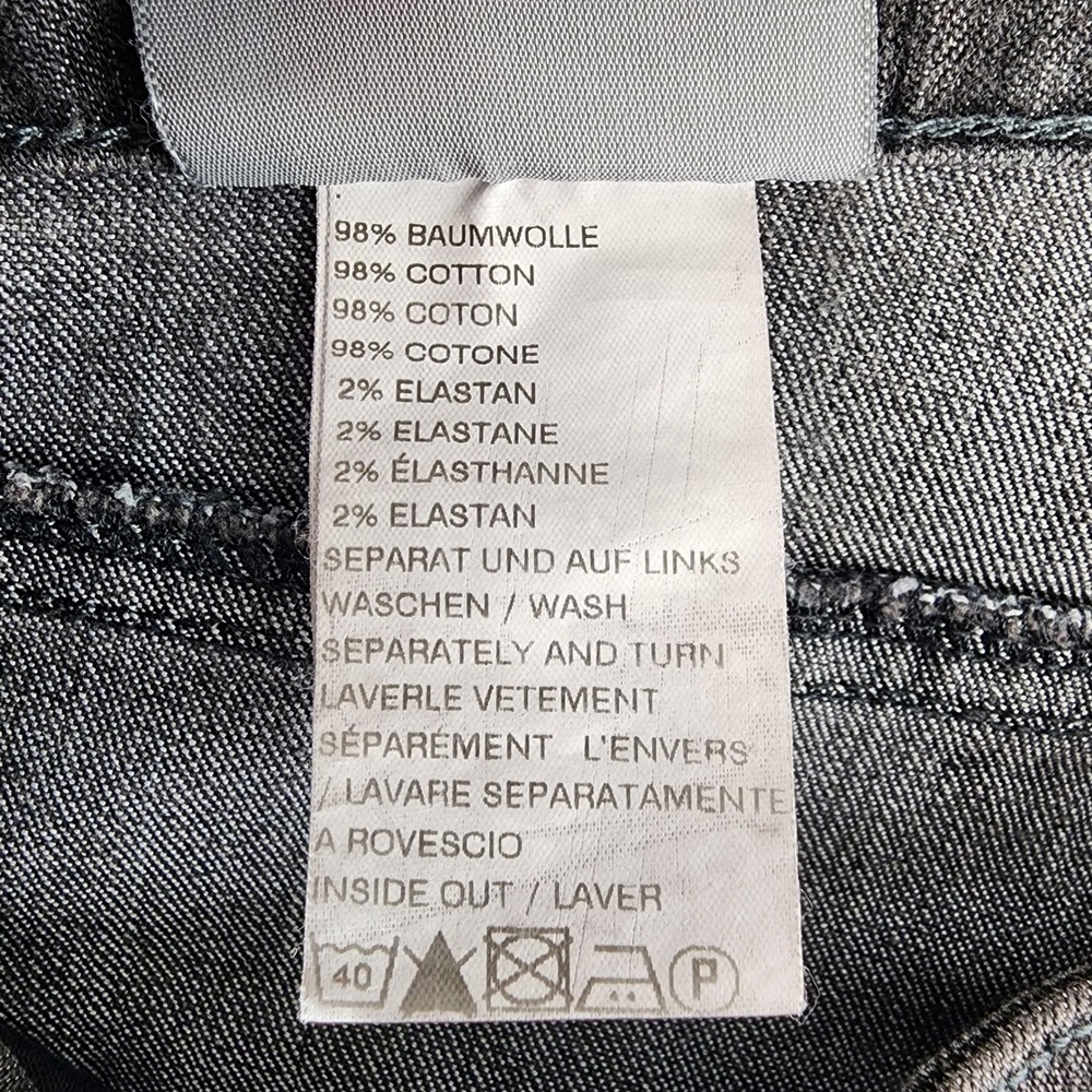 Geiger Jeans Women's Black Denim Straight Leg Pants Made in Austria Size 38 US 8 - Picture 3 of 13